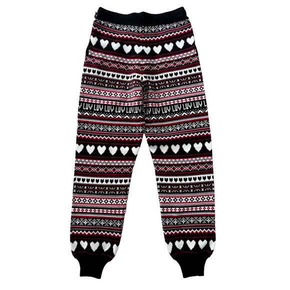 Cupcakes & Cashmere Heart Knit Pyjama Jogger Pant ( S ) - Picture 3 of 3